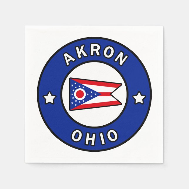 Akron Ohio Serviette (Vorderseite)