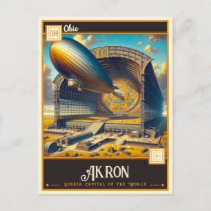 Akron, Ohio Vintage Postkarte