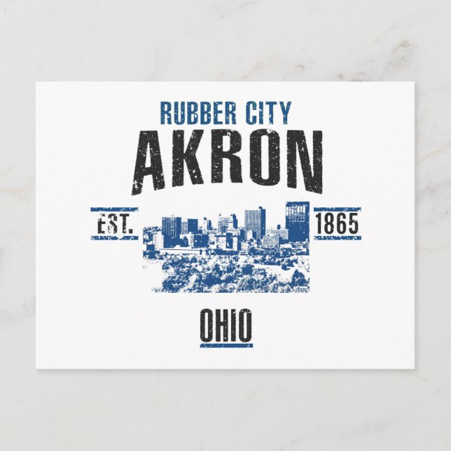 Akron Postkarte (Vorderseite)