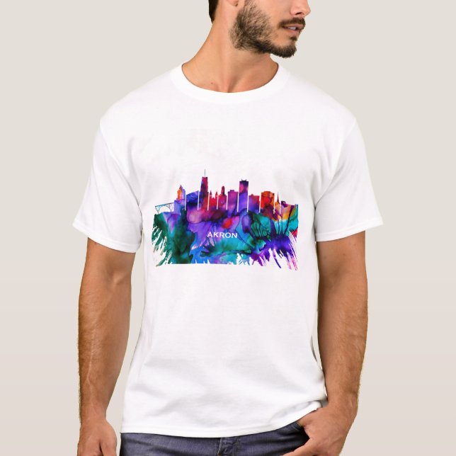 Akron-Skyline T-Shirt (Vorderseite)