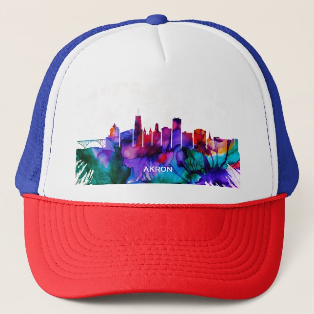 Akron Skyline Truckerkappe (Vorderseite)