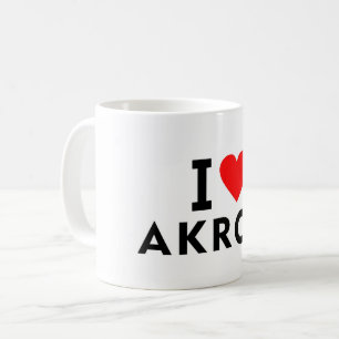 Akron Vereinigte Staaten Amerika USA Liebesstadt H Kaffeetasse