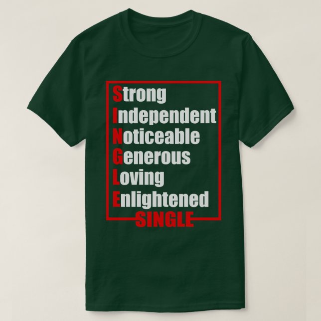 Akronym des Single 1 T-Shirt (Design vorne)