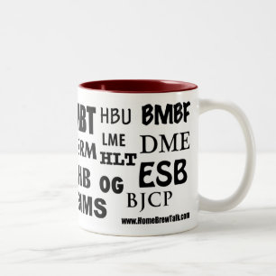 Akronym-Kaffee-Tasse Zweifarbige Tasse