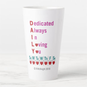 Akronym Lattee Milchtasse