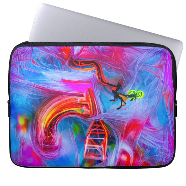 Akrophobie Laptopschutzhülle (Vorderseite)