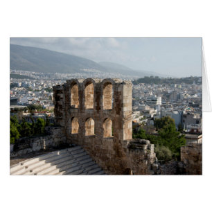 Akropolis Antike Ruinen mit Blick auf Athen