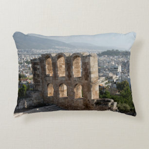 Akropolis Antike Ruinen mit Blick auf Athen Dekokissen