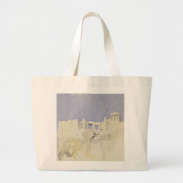 Akropolis Athen 1994 Jumbo Stoffbeutel (Vorne)