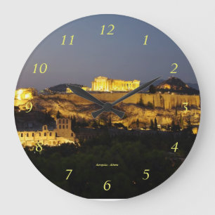 Akropolis - Athen Große Wanduhr