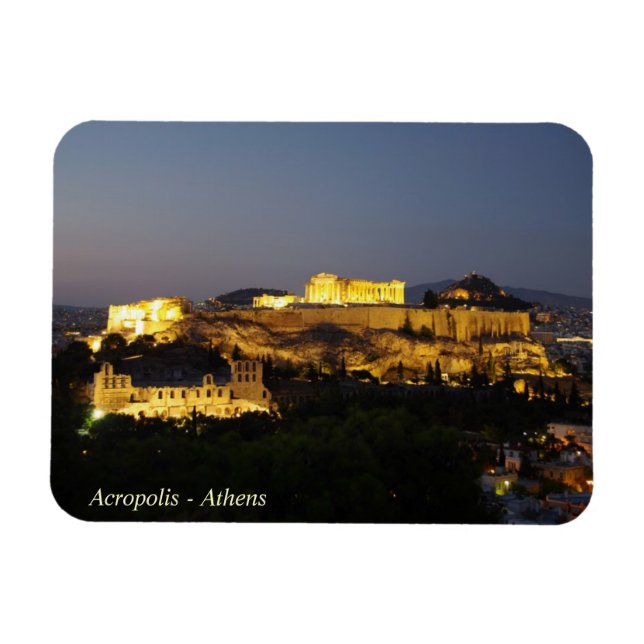 Akropolis - Athen Magnet (Horizontal)