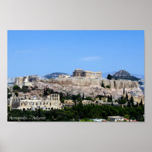 Akropolis - Athen Poster