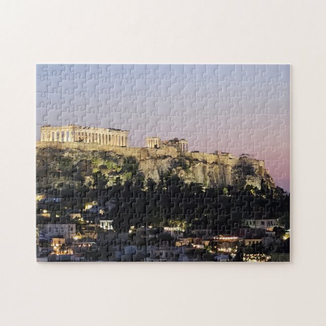 Akropolis bei Nacht Puzzle (Horizontal)
