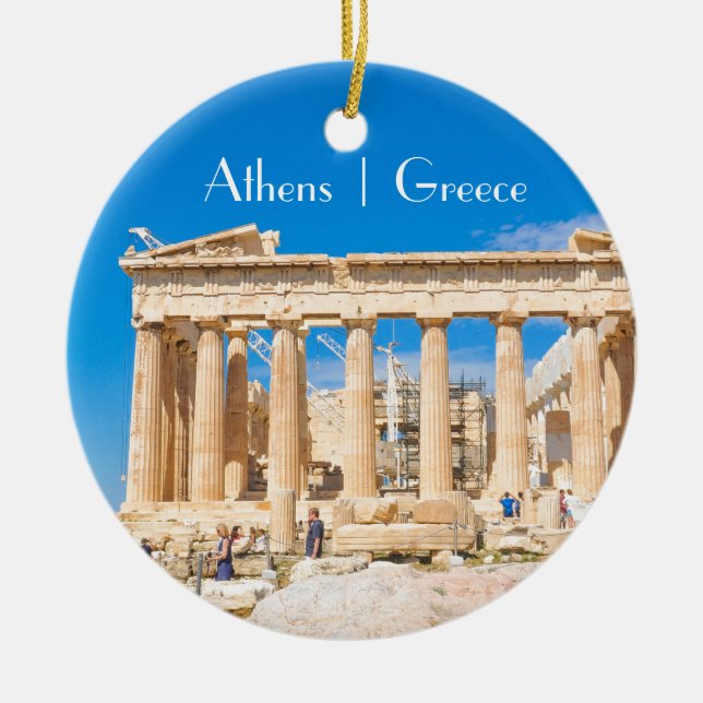 Akropolis in Athen, Griechenland Keramik Ornament (Vorne)