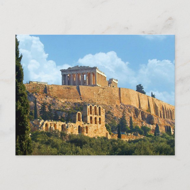 Akropolis Postkarte (Vorderseite)