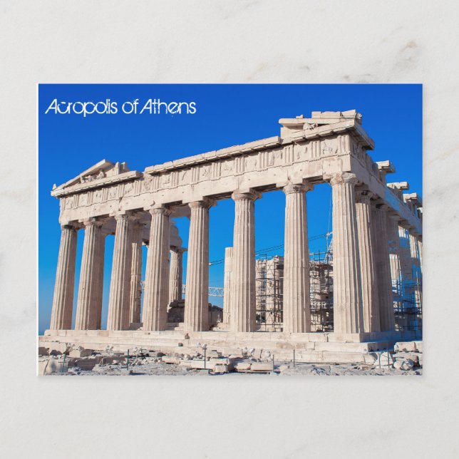 Akropolis von Athen Postkarte (Vorderseite)