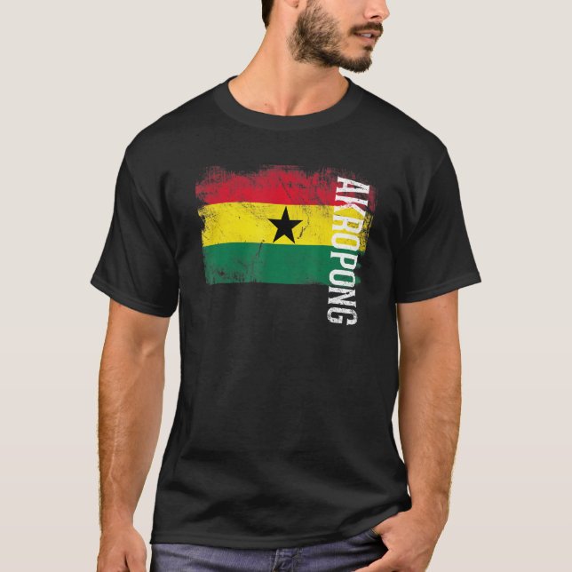 Akropong Ghana Flag For Ghanaians Men Women Kids T-Shirt (Vorderseite)