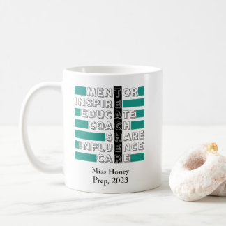 Akrostische Tasse für Lehrer. Ihr Geschenk