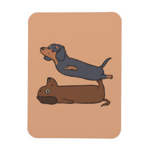 Akroyoga-Dackel Dackel Lover Gift Magnet