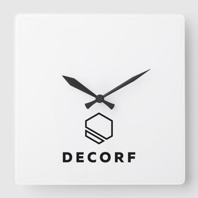 Akryler Wall-Clock-Platz Quadratische Wanduhr (Vorderseite)