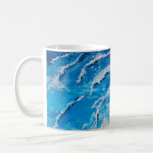 Akryles Meer- und Strandmalerei auf zeichnend Stan Kaffeetasse