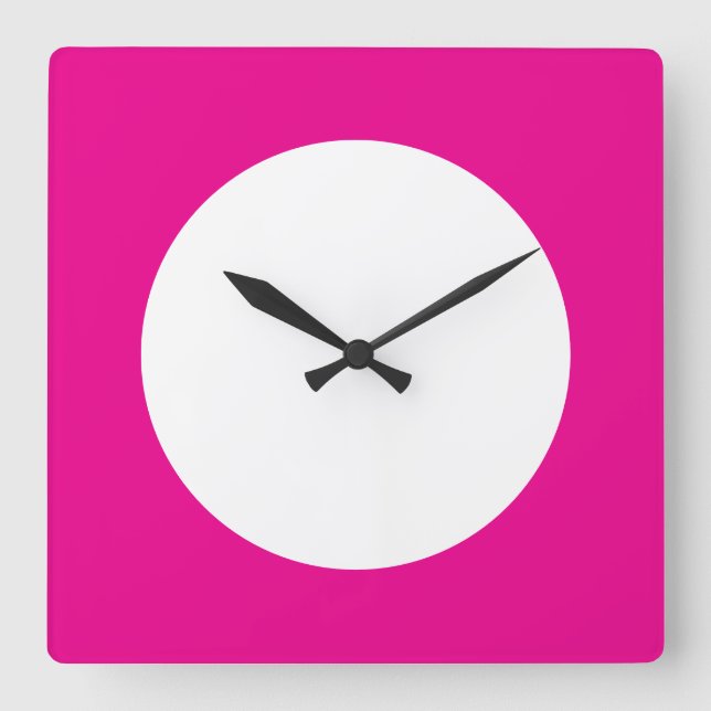 Akrylhalterung Quadratische Wanduhr (Vorderseite)