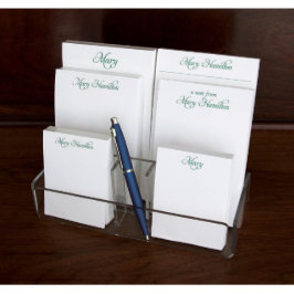 Akrylhaltiger mit Set von Letterhead Memo Pads