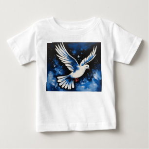 Akrylic Dove of Peace: Ein Symbol der Harmonie Baby T-shirt