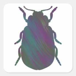 Akrylkäfer Quadratischer Aufkleber