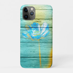 Akryllische Blume auf Holz Case-Mate iPhone Hülle
