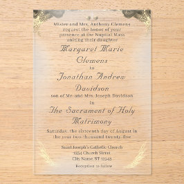 Akryllische Hochzeitseinladung Acryleinladungen