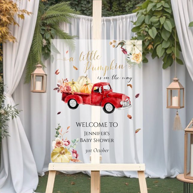 Akryllische Kürbisdusche Begrüßungszeichen Acrylschild (Von Creator hochgeladen)