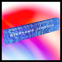 Akryllische Schreibtafel, blau Abstrakt