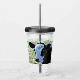 Akryllischer Babycup mit Stroh und Lid Acryltrinkbecher