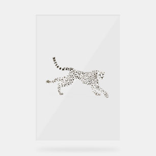 Akryllischer Sign LEOPARD DESIGN STIL Acrylschild