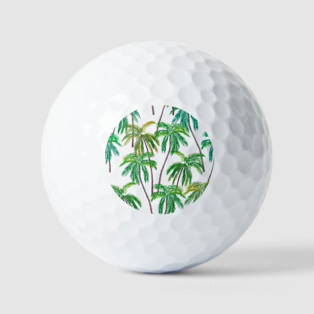 Akrylpalmen: Sommer Textilien Textur. Golfball (Vorderseite)