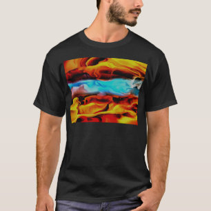 Akrylus Abstrakte Heißkalt- und Kaltelemente T-Shirt