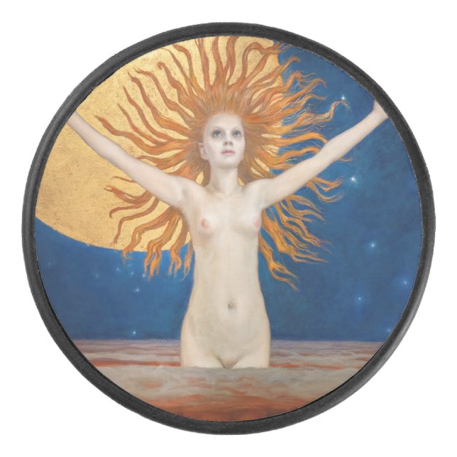 Akseli Gallen-Kallela - Ad Astra Eishockey Puck (Vorderseite)