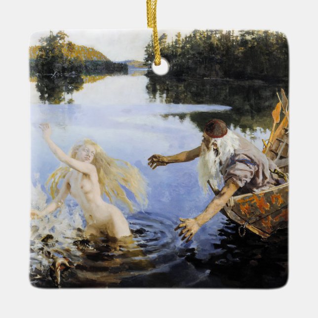 Akseli Gallen-Kallela - Aino Myth Keramikornament (Vorderseite)