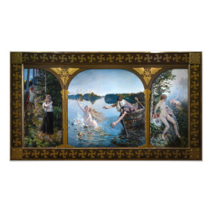 Akseli Gallen-Kallela - Aino-Triptychon Fotodruck