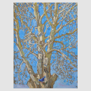 Akseli Gallen-Kallela - Crack Willow und Blue Bird Seidenpapier