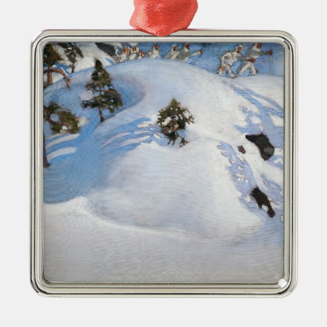 Akseli Gallen-Kallela - Februar Vision Ornament Aus Metall (Vorne)