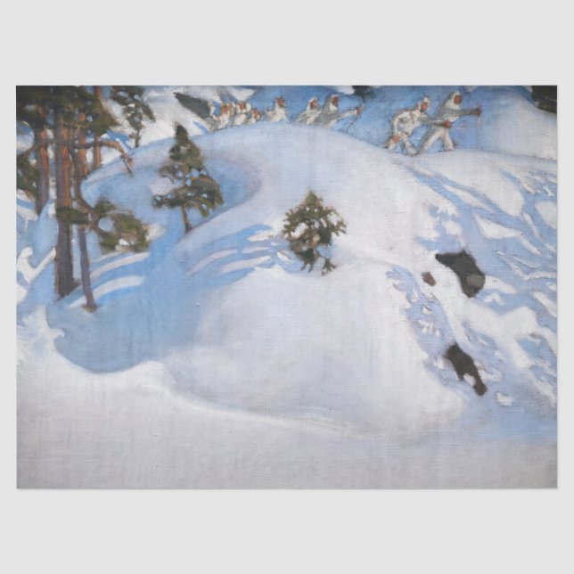 Akseli Gallen-Kallela - Februar Vision Seidenpapier (Vorderseite)