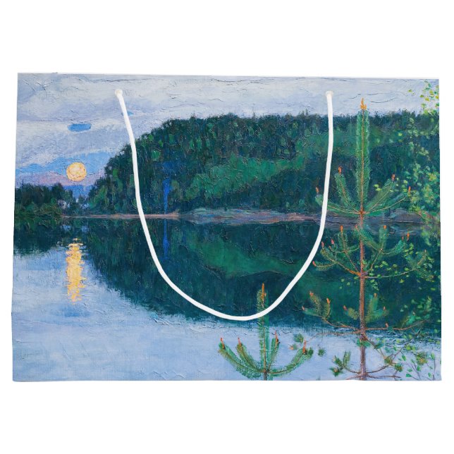 Akseli Gallen-Kallela - Frühlingsnacht Große Geschenktüte (Rückseite)