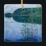 Akseli Gallen-Kallela - Frühlingsnacht Keramikornament<br><div class="desc">Frühlingsnacht - Akseli Gallen-Kallela,  Öl auf Canva,  1914</div>