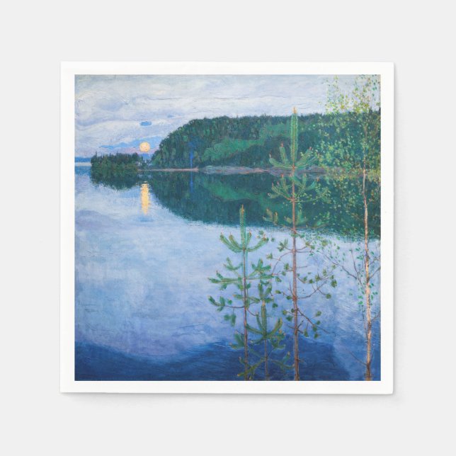 Akseli Gallen-Kallela - Frühlingsnacht Serviette (Vorderseite)