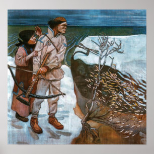 Akseli Gallen-Kallela - Joukahainen-Rache Poster