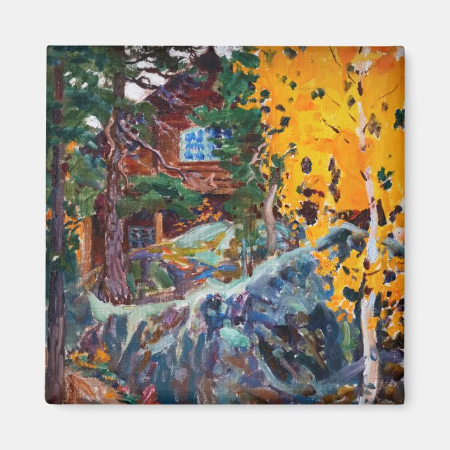 Akseli Gallen-Kallela - Kalela im Herbst Magnet (Vorne)