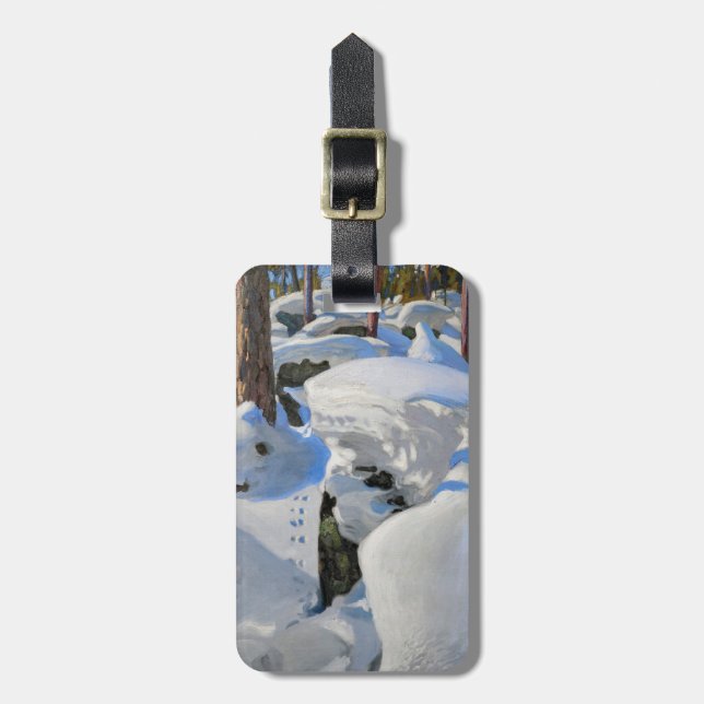 Akseli Gallen-Kallela - Lair of the Lynx Gepäckanhänger (Vorderseite vertikal)