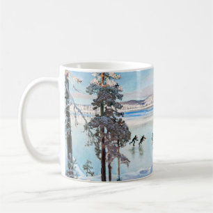 Akseli Gallen-Kallela - Schlittschuhläufer in der  Kaffeetasse